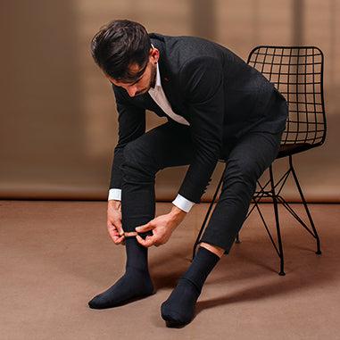 Black Socks - Black Crew Socks For Daily Use - GoWith