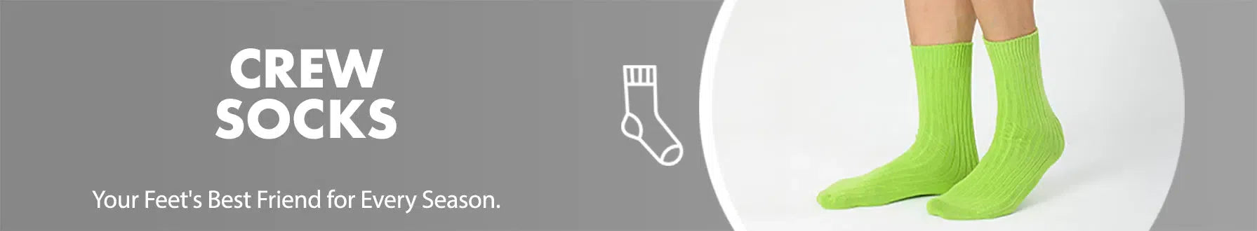 GoWith crew socks collection banner desktop