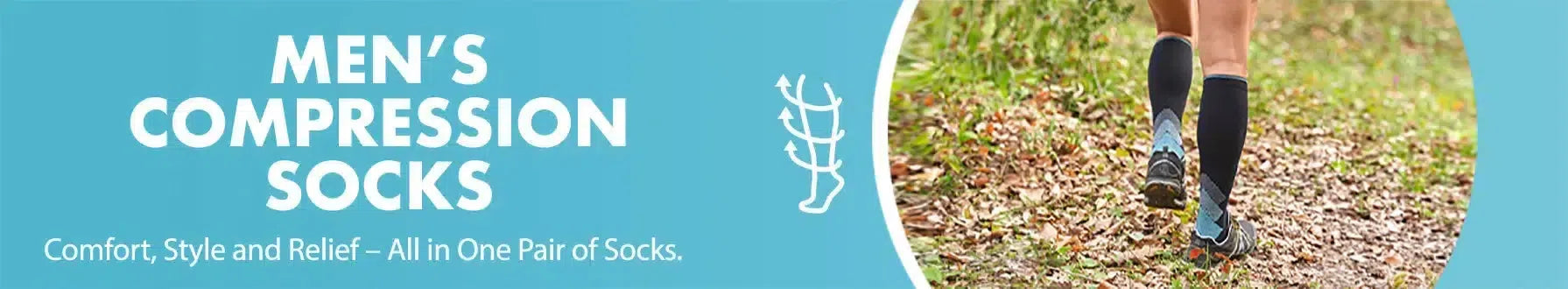 GoWith men's compression socks collection banner desktop