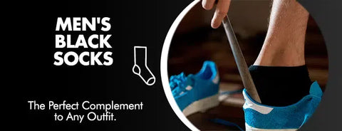 GoWith men's black socks collection banner mobile