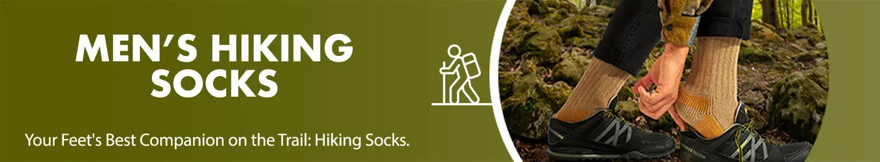 GoWith men's hiking socks collection banner desktop