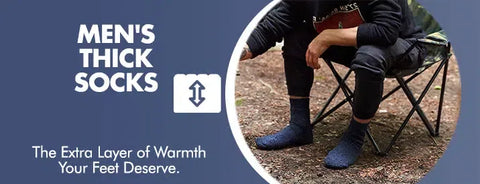 GoWith men's thick socks collection banner mobile