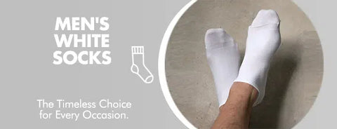 GoWith men's white socks collection banner mobile