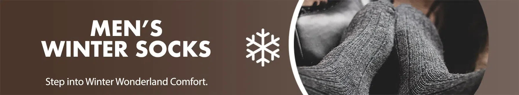 GoWith men's winter socks collection banner desktop