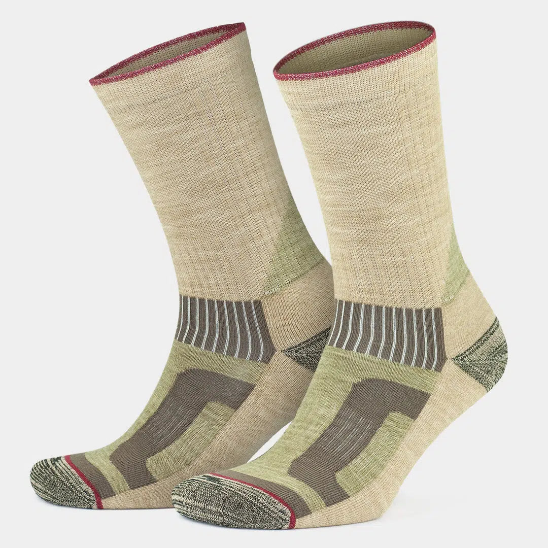 GoWith-merino-wool-hiking-socks-beige-1-pair