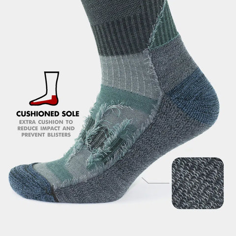 GoWith-merino-wool-hiking-socks-cushioned-sole