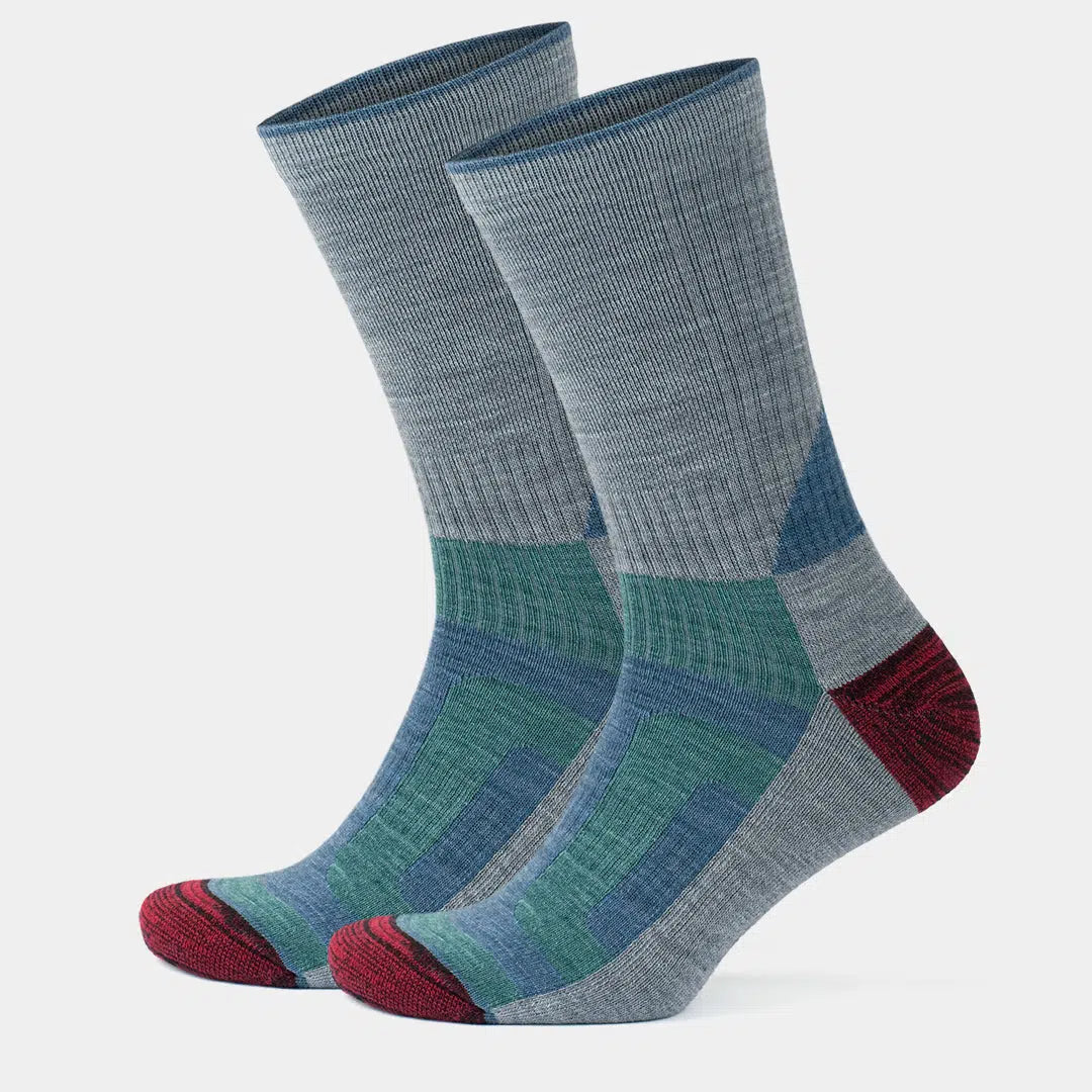 GoWith-merino-wool-hiking-socks-gray-2-pairs