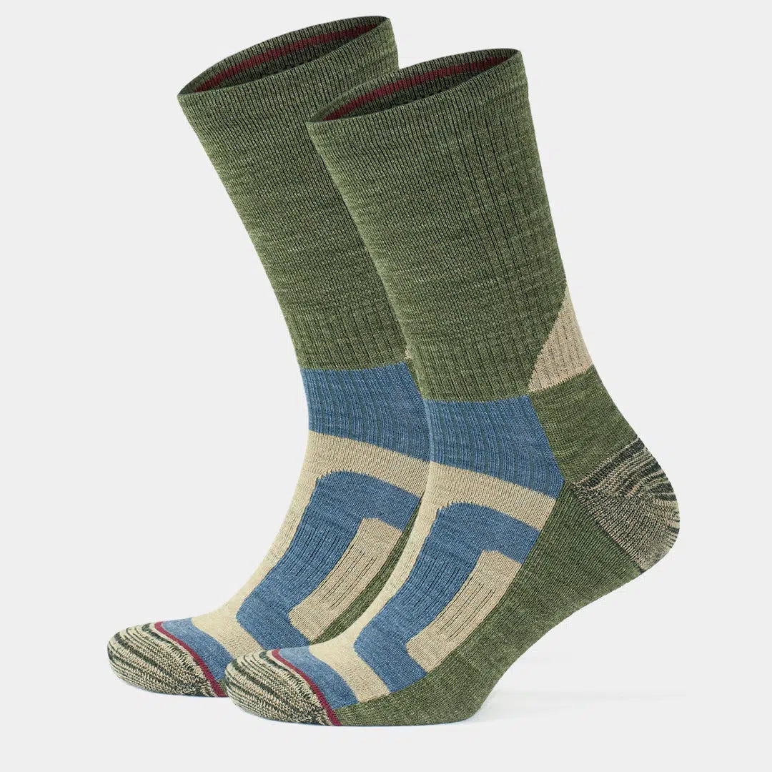 GoWith-merino-wool-hiking-socks-khaki-2-pairs