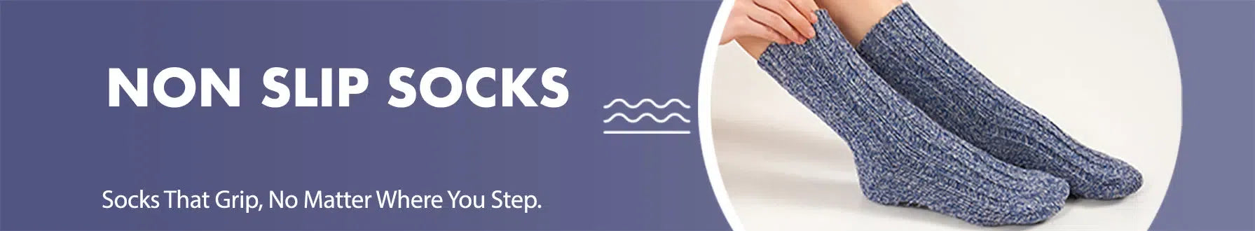 GoWith non slip socks collection banner desktop