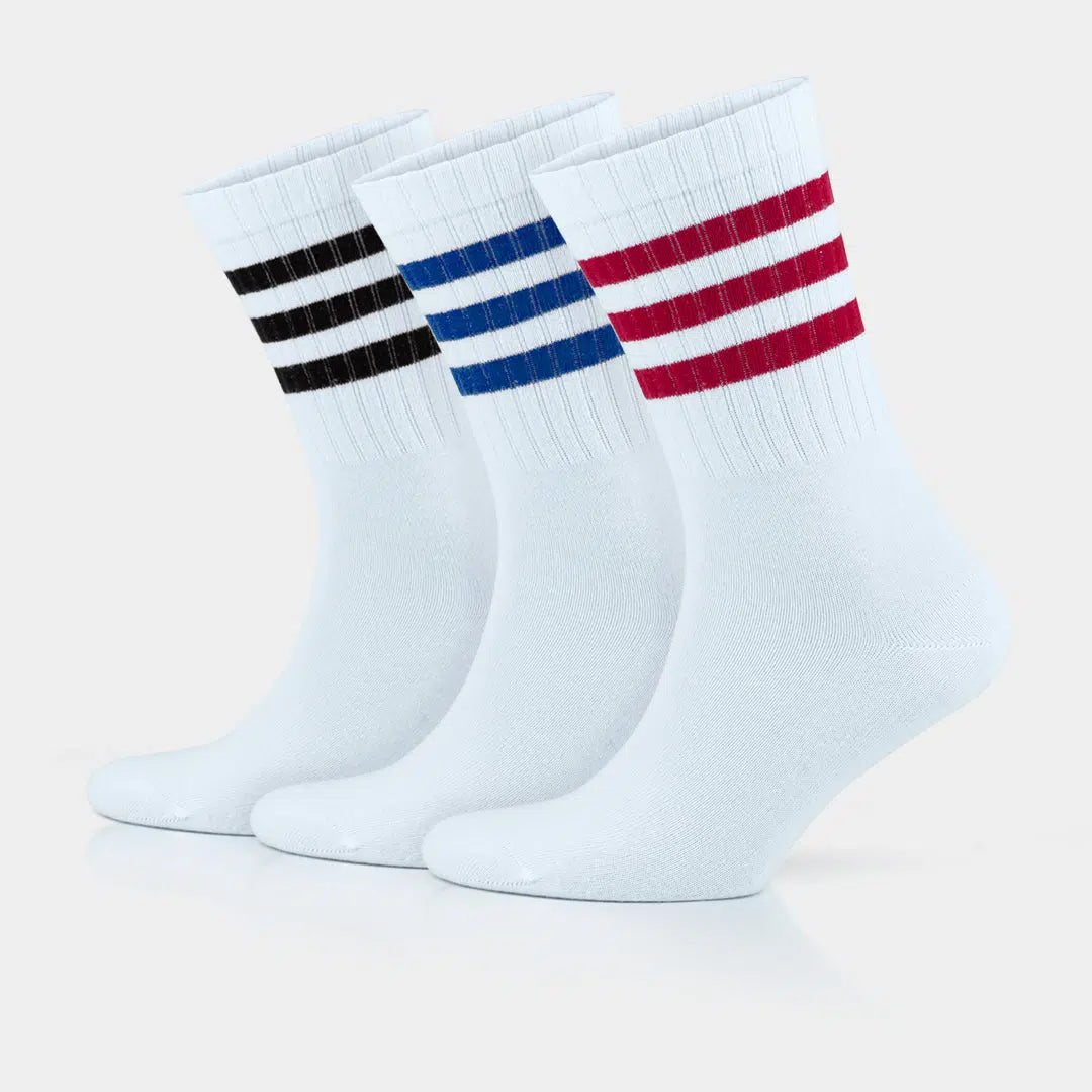 GoWith-striped-crew-tennis-socks GoWith-striped-crew-tennis-socks
