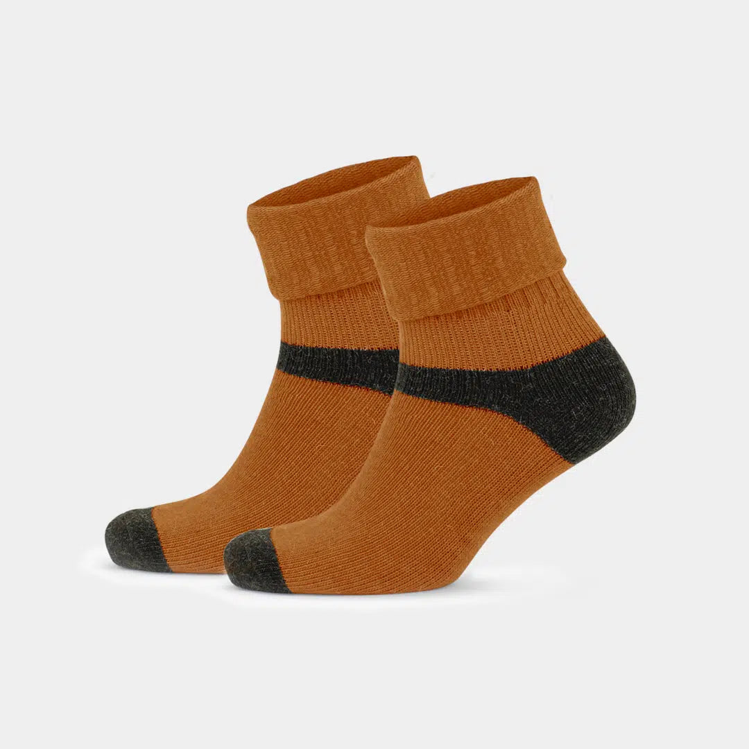 thick-ankle-socks-orange-brown-2-pairs-GoWith
