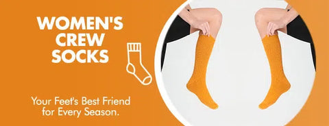 GoWith women's crew socks collection banner mobile