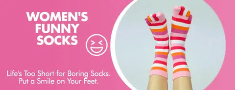 GoWith women's funny socks collection banner mobile