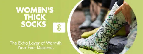 GoWith women's thick socks collection banner mobile