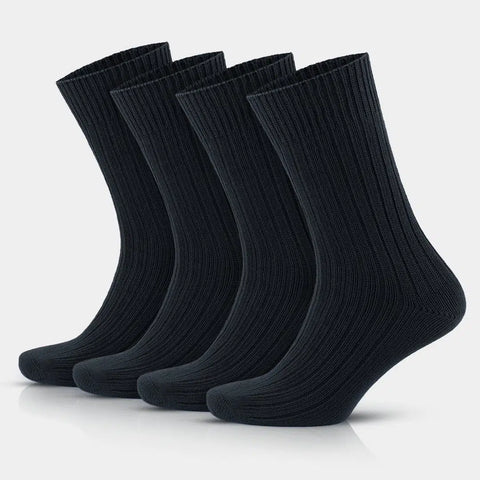GoWith-100-cotton-black-socks