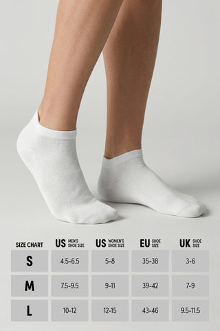 Cotton Casual Ankle Socks for Men and Women - 10 Pairs