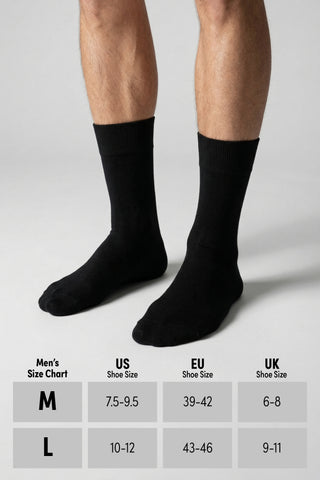 Men's Cotton Crew Socks, Breathable - 10 Pairs
