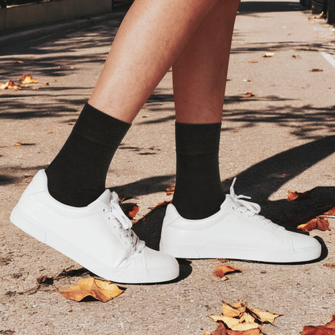 Bamboo Crew Dress Socks for Men & Women, 6 Pairs Casual Mid-Calf Socks, Breathable, Seamless Toe, 3560