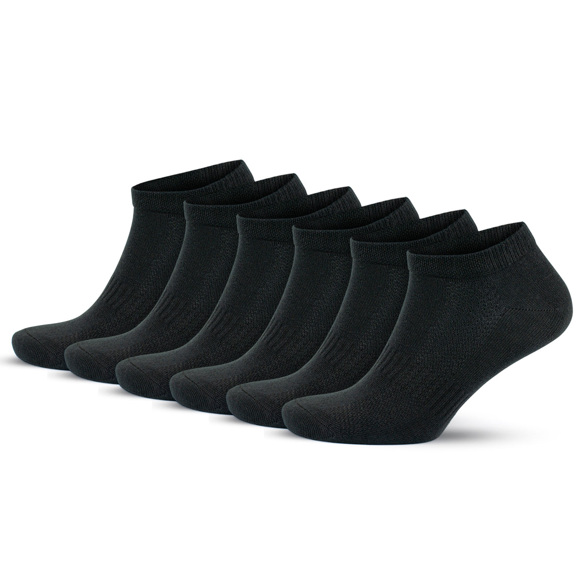 Premium Cotton Ankle Sneaker Socks for Men & Women, 6 Pairs Breathable Lightweight Casual Low Cut Athletic Socks 3009