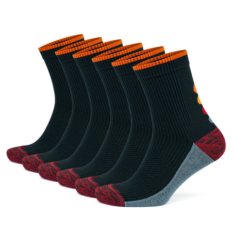 15-20 mmHg Quarter Compression Running Socks for Men and Women - 3 Pairs