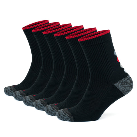 15-20 mmHg Quarter Compression Running Socks for Men and Women - 3 Pairs