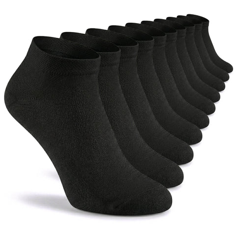 Cotton Casual Ankle Socks for Men and Women - 10 Pairs