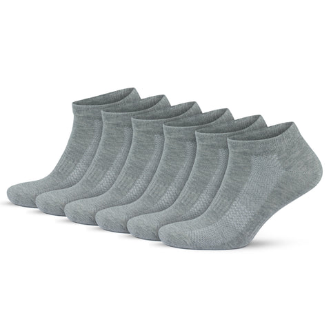 Premium Cotton Ankle Sneaker Socks for Men & Women, 6 Pairs Breathable Lightweight Casual Low Cut Athletic Socks 3009