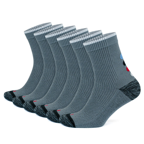 15-20 mmHg Quarter Compression Running Socks for Men and Women - 3 Pairs