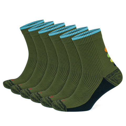 15-20 mmHg Quarter Compression Running Socks for Men and Women - 3 Pairs