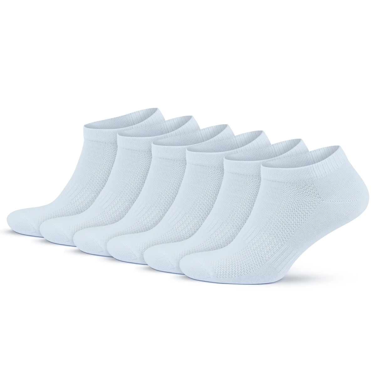 Premium Cotton Ankle Sneaker Socks for Men & Women, 6 Pairs Breathable Lightweight Casual Low Cut Athletic Socks 3009
