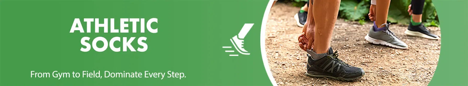GoWith athletic socks collection banner desktop