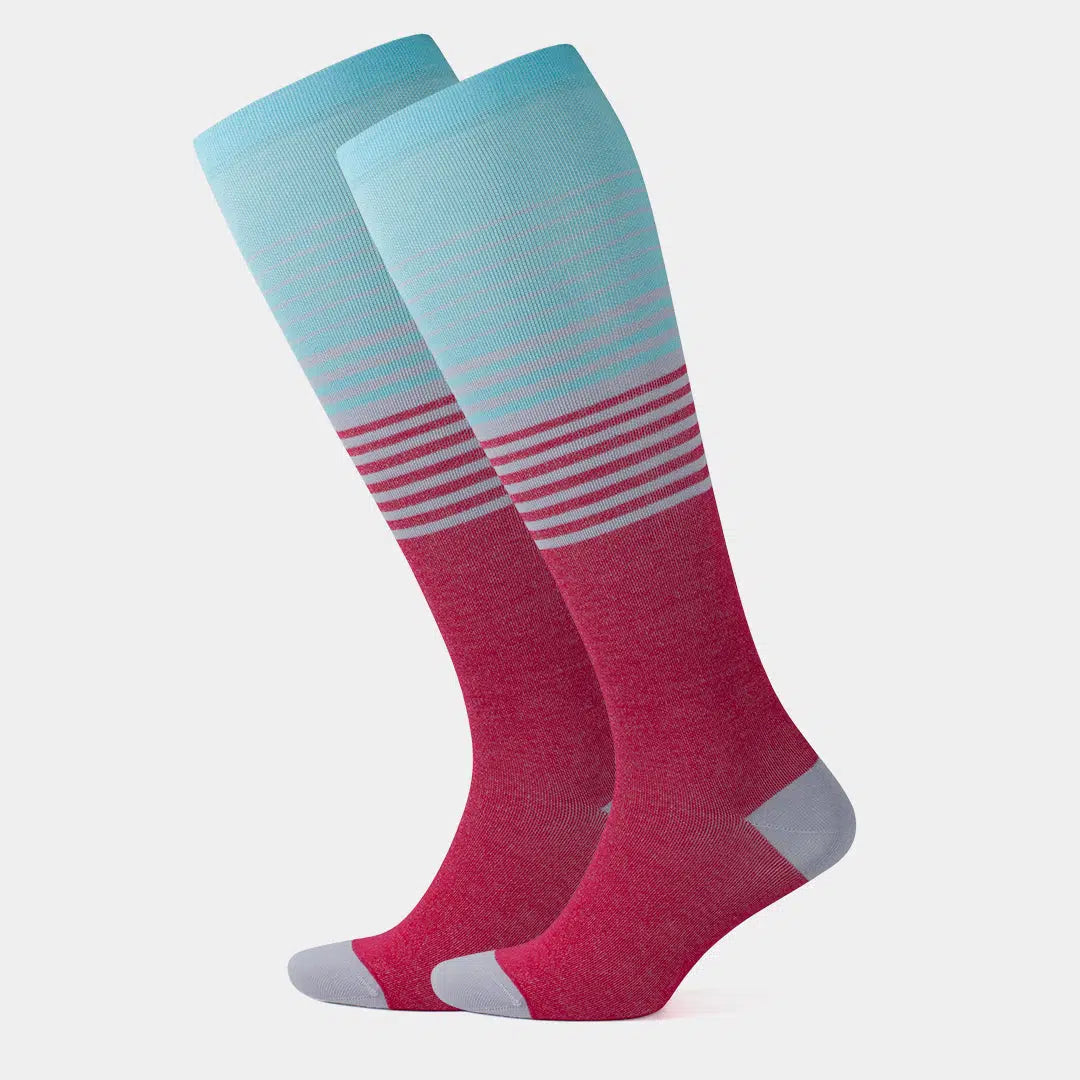 GoWith-bamboo-compression-travel-socks-pink-2-pairs
