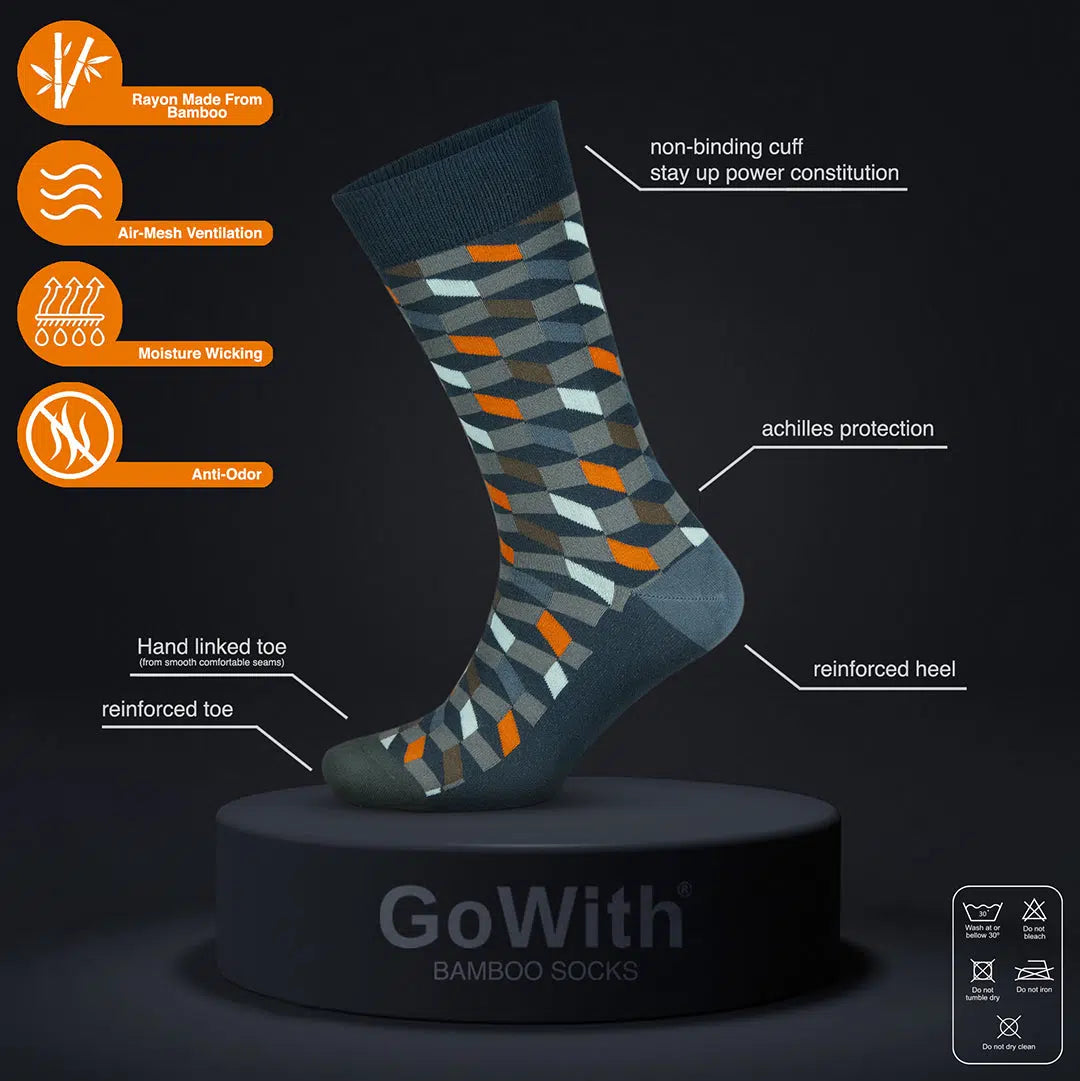 Fun Dress Socks for Men Cute and Colorful GoWith