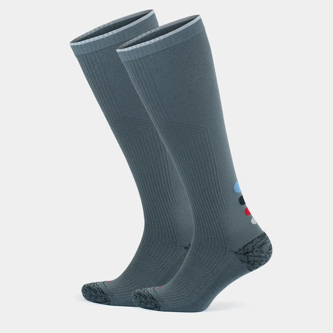 GoWith-compression-running-socks-gray-2-pairs