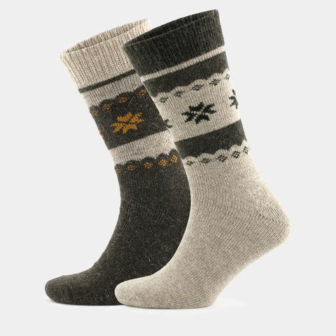 GoWith-cozy-christmas-socks-alpaca-beige-brown
