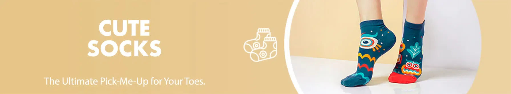 GoWith cute socks collection banner desktop