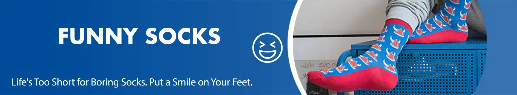GoWith funny socks collection banner desktop