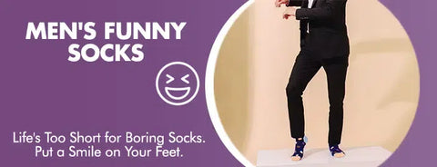 GoWith men's funny socks collection banner mobile