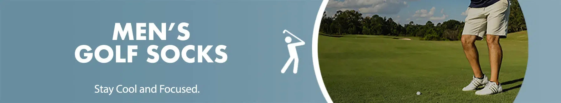 GoWith men's golf socks collection banner desktop