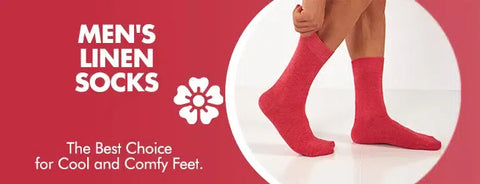 GoWith men's linen socks collection banner mobile