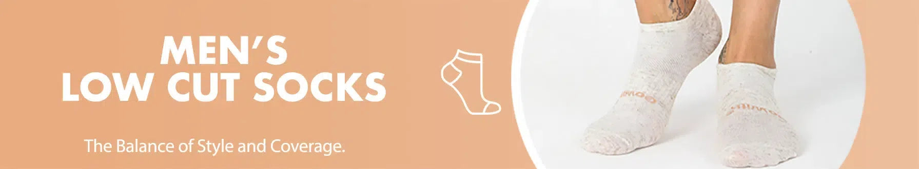 GoWith men's low cut socks collection banner desktop