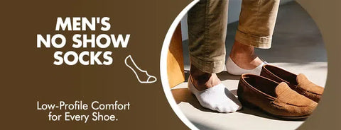 GoWith men's no show socks collection banner mobile