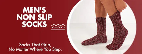 GoWith men's non slip socks collection banner mobile