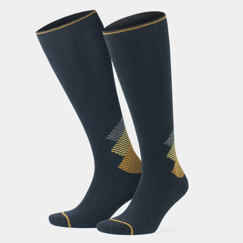 GoWith-merino-wool-compression-socks-black-mustard-1-pair