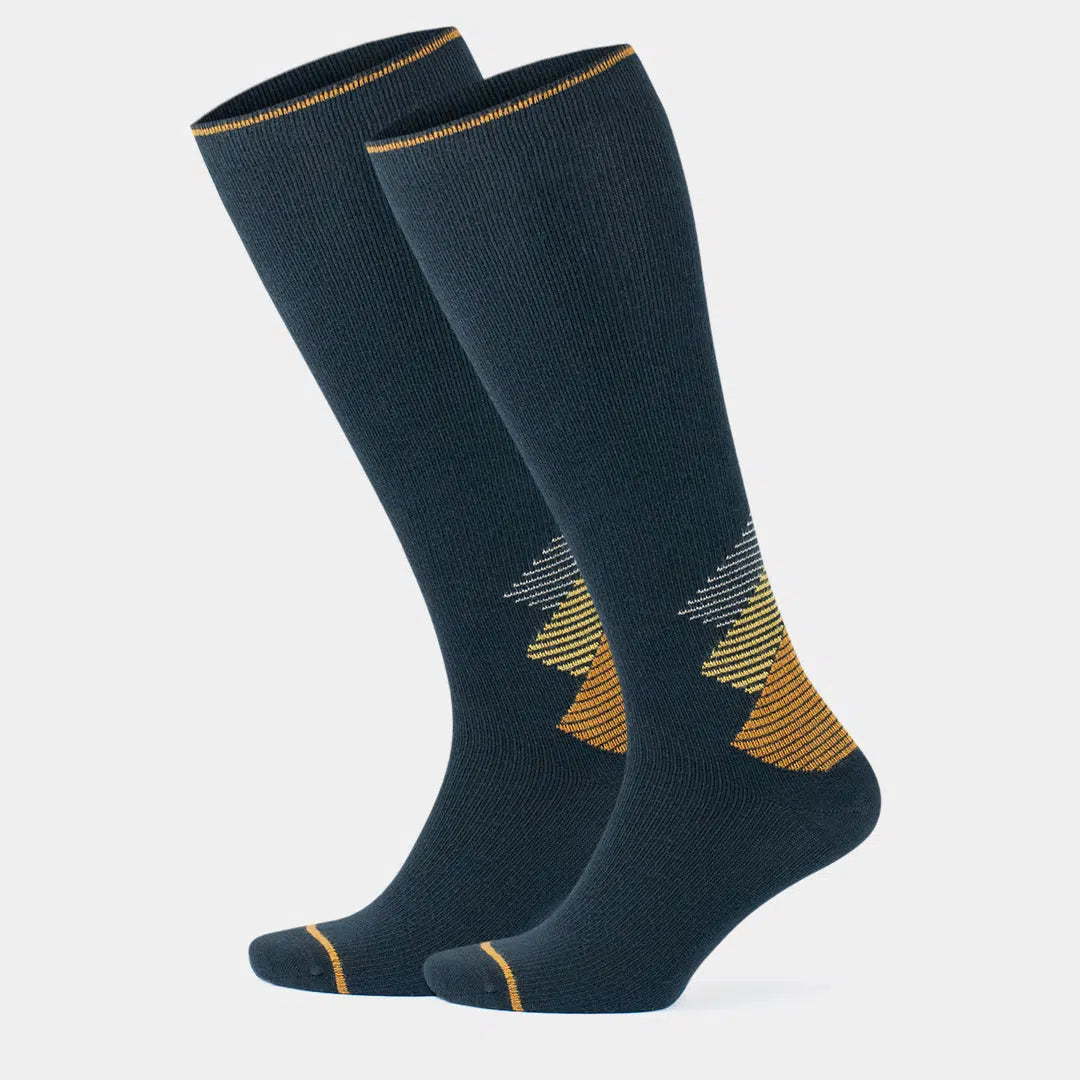 GoWith-merino-wool-compression-socks-black-mustard-2-pairs