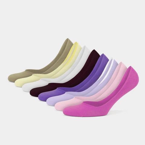 GoWith-no-show-non-slip-pink-assortie-socks