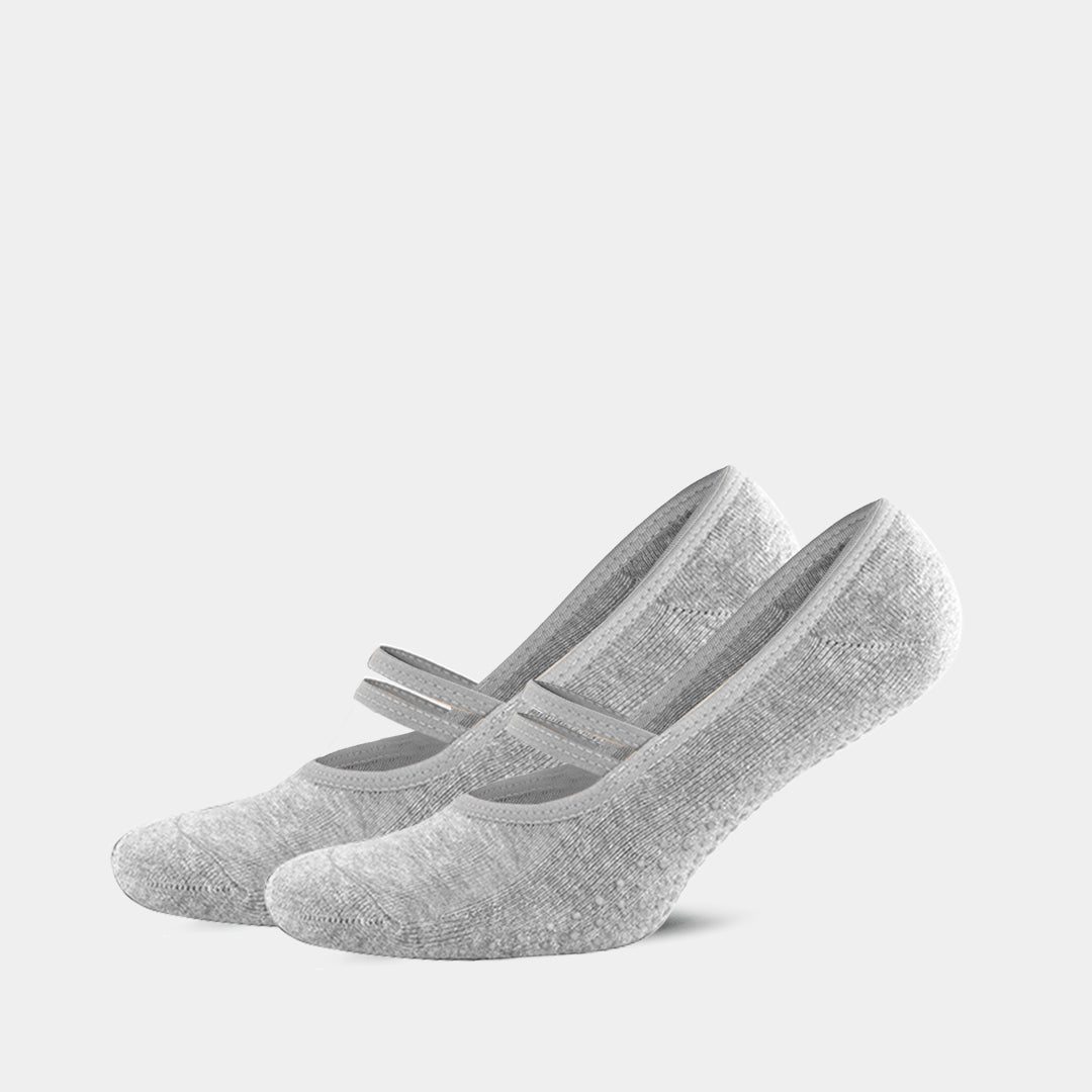 GoWith-non-slip-ballet-socks-gray-2-pairs