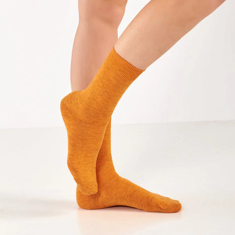 GoWith-orange-dress-socks-women