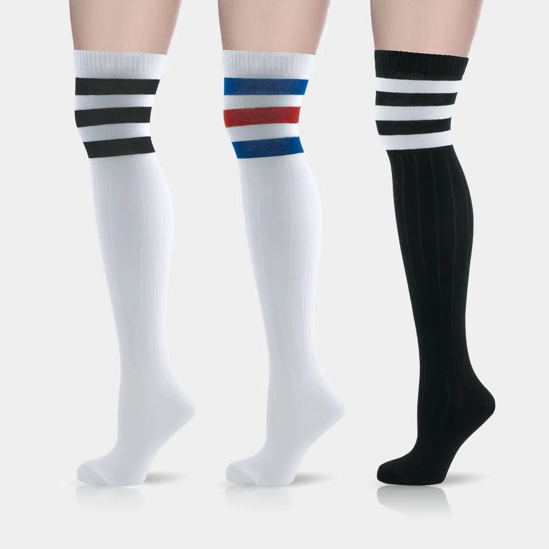 GoWith-over-knee-striped-socks-3-pairs