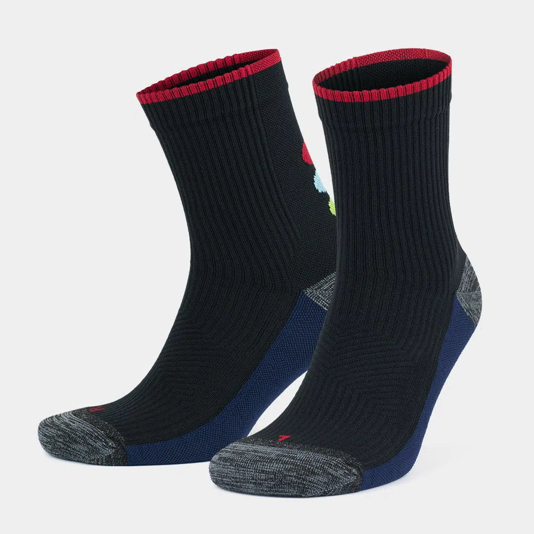 GoWith-quarter-running-compression-socks-black-navy-1-pair